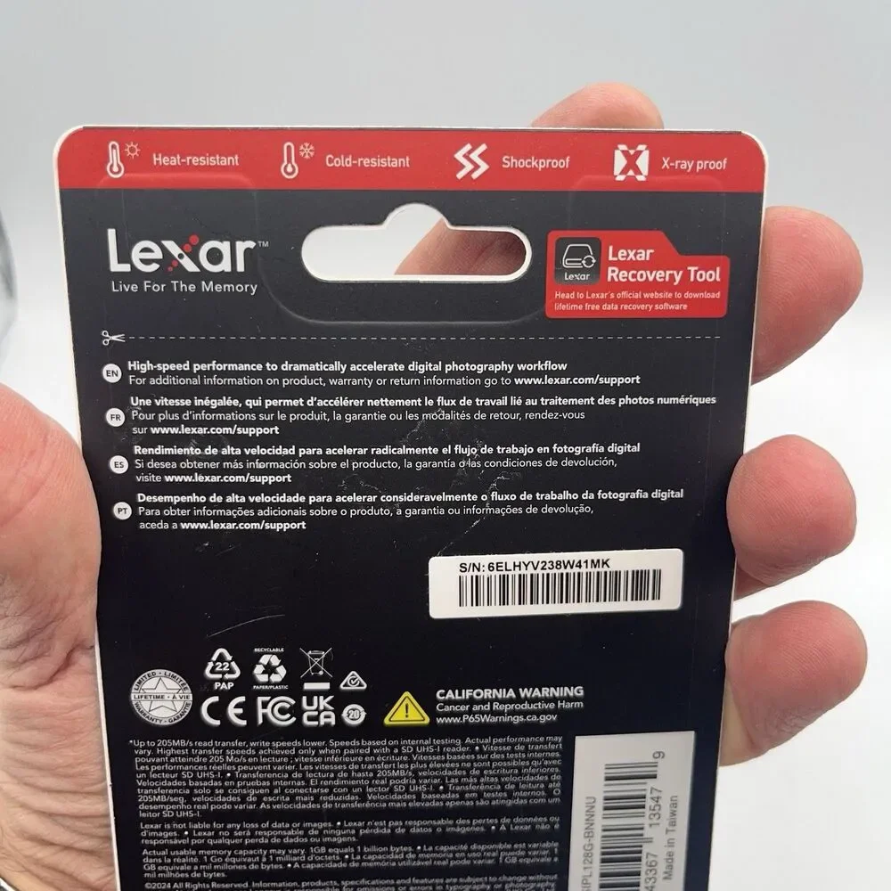 Lexar LSDSIPL128G-BNNNU Professional Silver Plus Sdxc 128gb